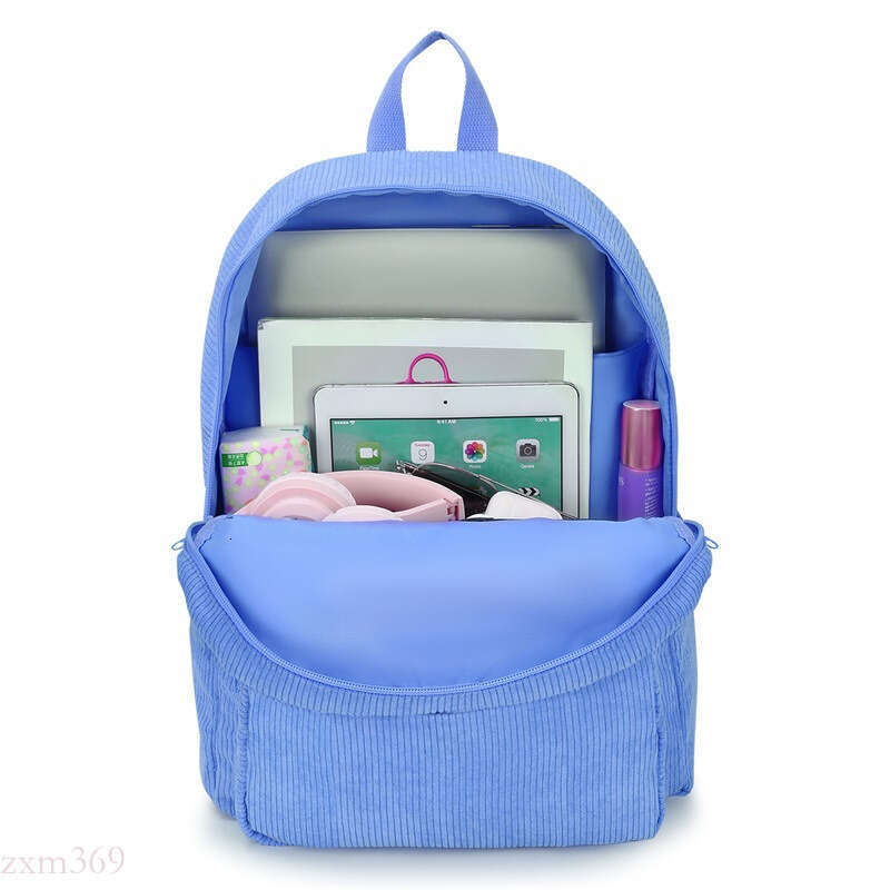 Hot Sale Corduroy Versatile Double Shoulder Bag Casual Student Backpack Large Capacity New Model