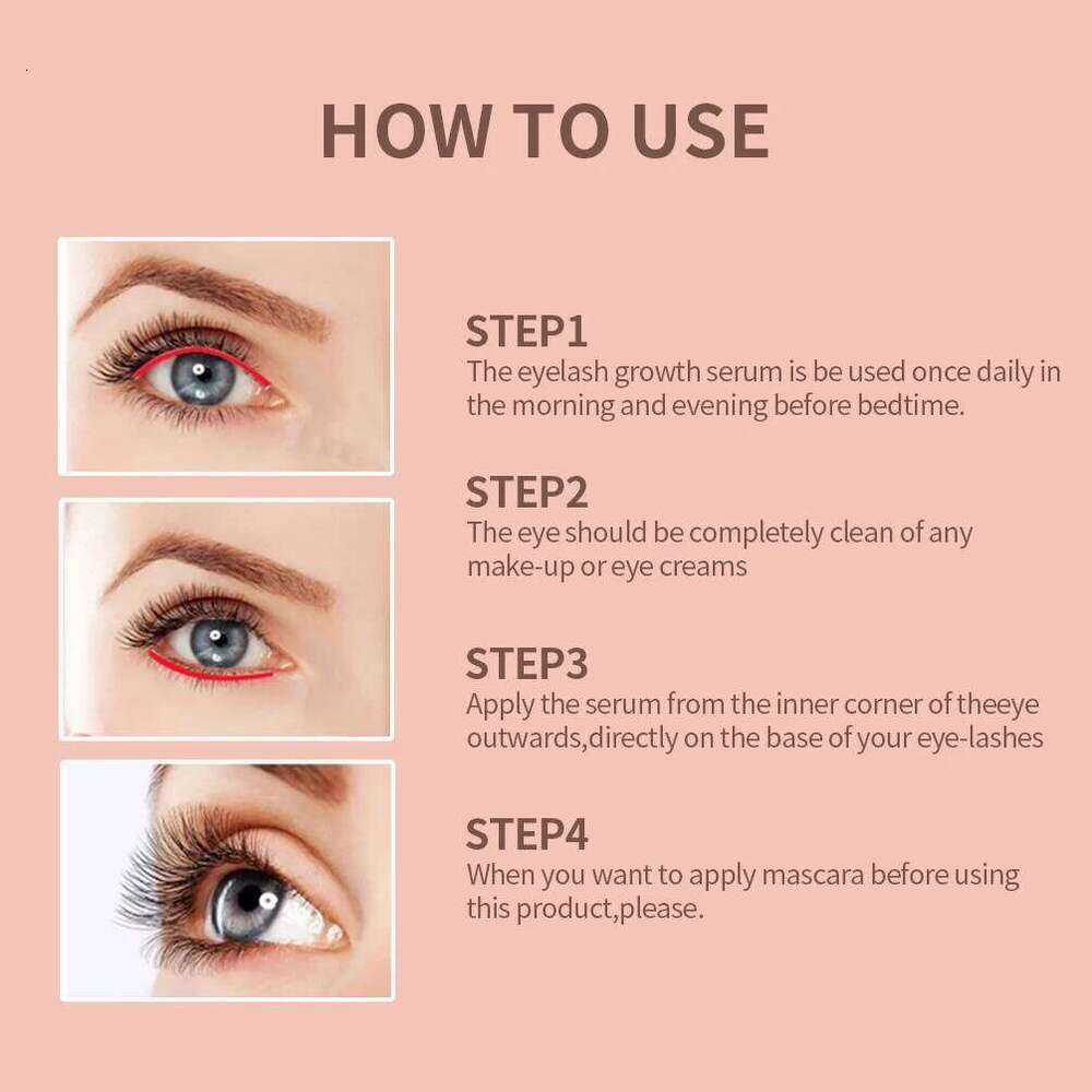 QIBEST Fast Growth Natural Eyebrow Enhancement Lift Lengthening Thicker Eyelashes Eyelash Serum X250723