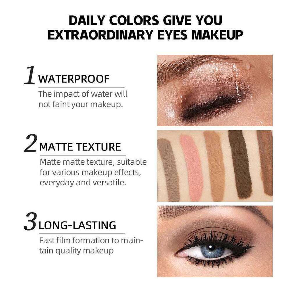 Matte Liquid Eyeshadow Cream Smooth Nude Makeup Long Lasting Waterproof Eye Shdaow Stick Blush Dual pose Contour Shadow X250724