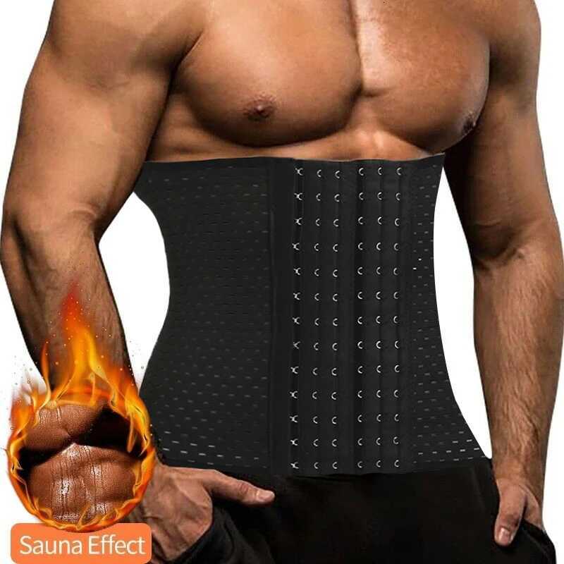 Waist Shapers Corset for Men Abdomen Reducer Slimming Belt Shapewear High Compression Modeling Strap Workout Girdle Waist Trainer W250724
