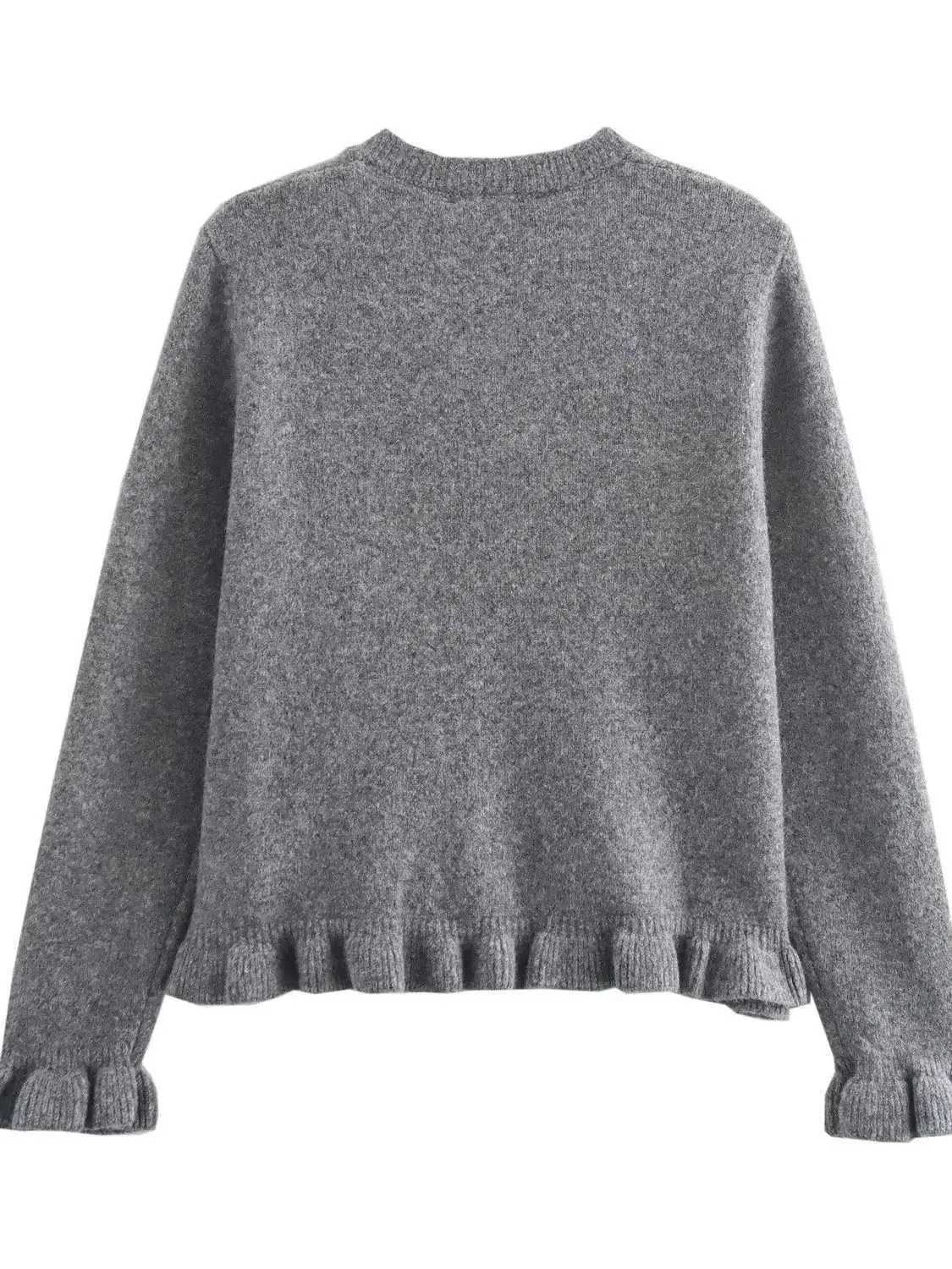 2025 New Womens European American French Design Sweaters Female Elegant Simple Layered Decoration Versatile Knitted Cardigans X250724