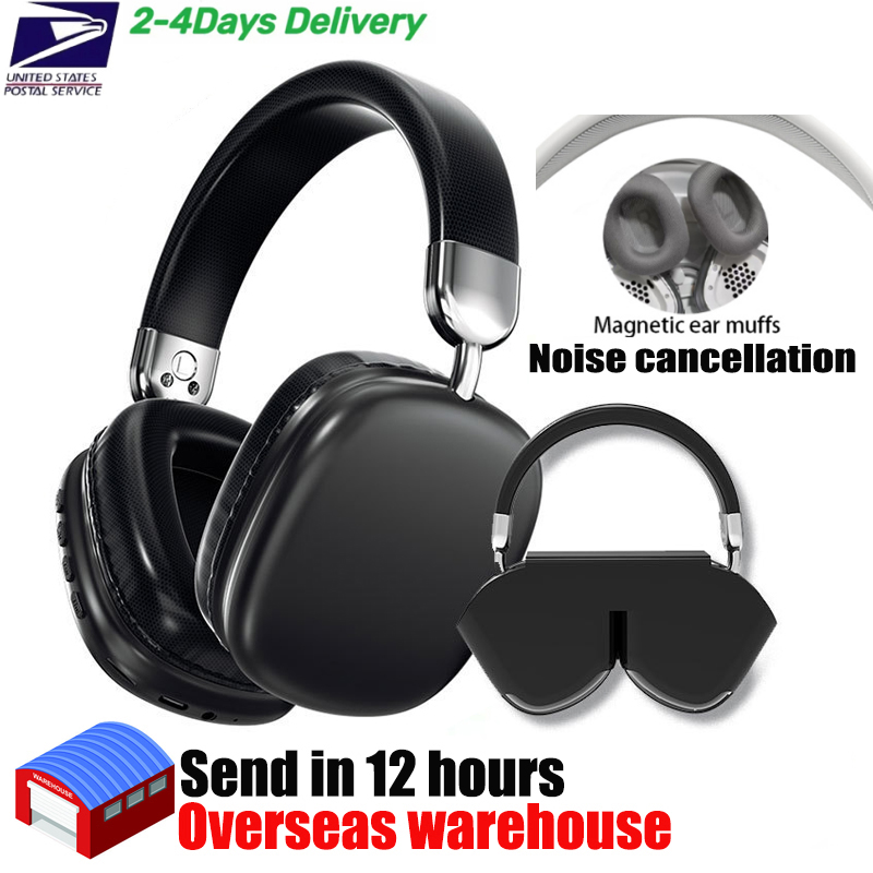 wireless headphones Bluetooth headphones pro max Computer Gaming Headse Earphone max headphones Pop-up window earbuds Magnetic case with Noise cancellation