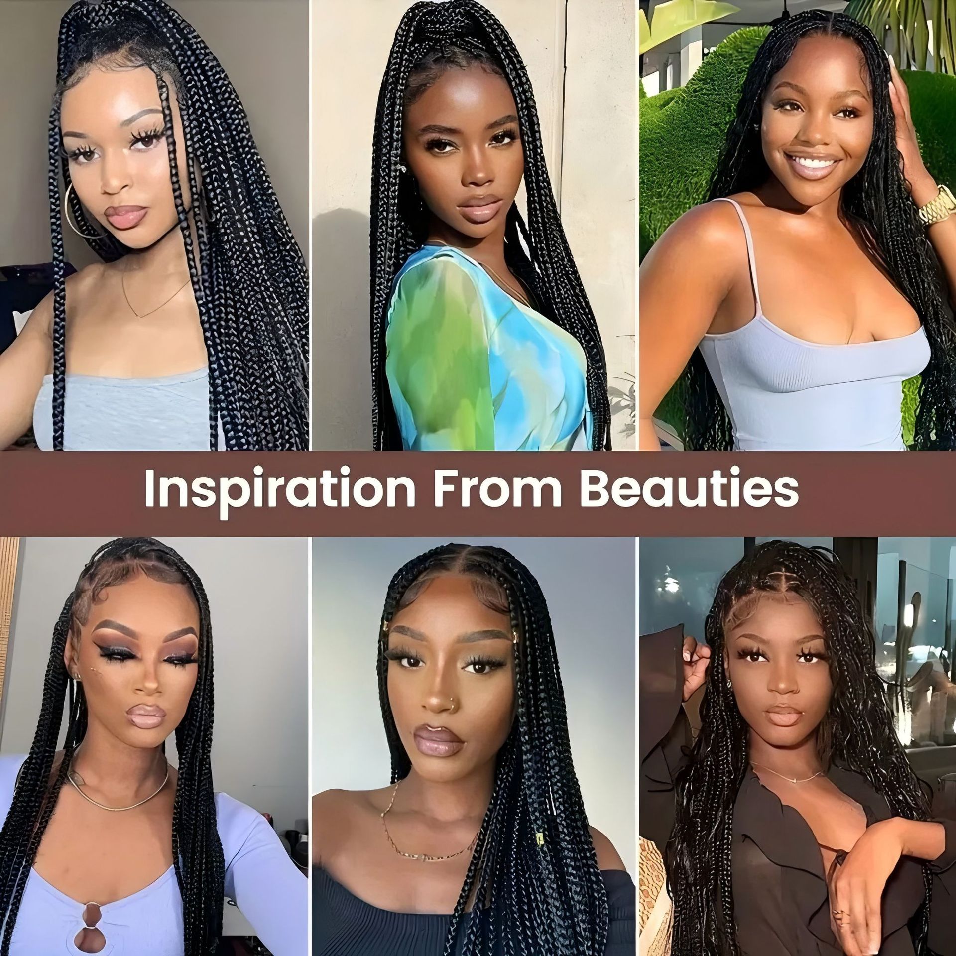 Handmade Africa Braided Style Wig Look Like Really Human Hair Long Curly Wig 360 Full Lace Braiding Wig Box Braid Braided Lace Front Wig Bohemian Boho