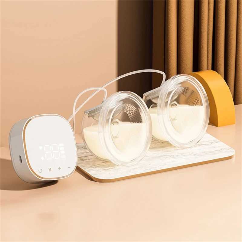 Double Electric Breast Pump Charged Easy Carry Outdoors Milk Pump USB Wearable Hands-Free Portable Milk Extractor BPA Free X250724