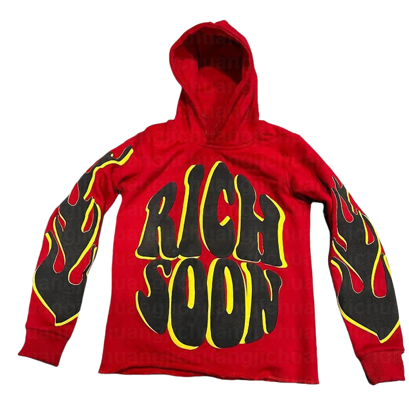 American Gothic Y2K Harajuku Hip-hop Pattern Street Letter Printing Pullovers Fashion Casual Loose Hoodies For Men And Women