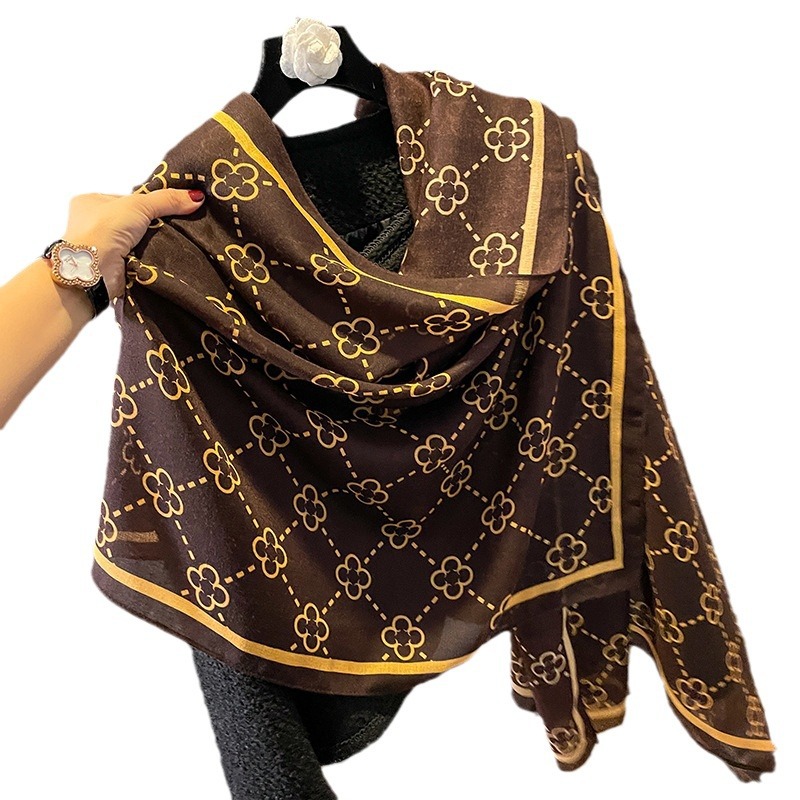 Plaid Scarf Winter Women Pashmina Shawls Warm Blanket Wraps Female Foulard Thick Scarves Hijab250710