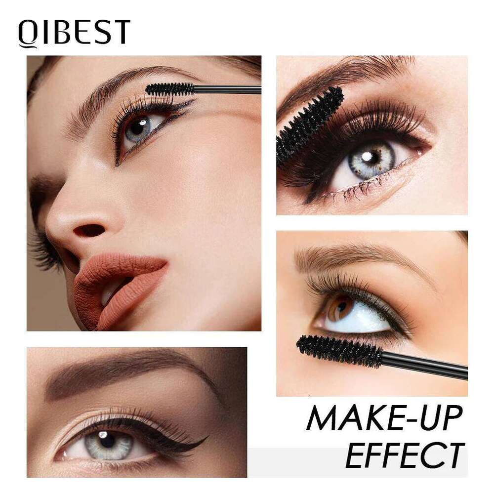 QIBEST Waterproof Black Eye Makeup Rimmel 4D Eyelash Cosmetics Curling Thick Eyelashes Silk Fiber Volume Mascara X250724