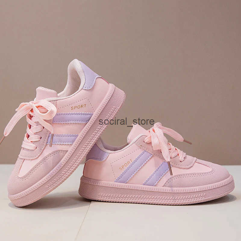 Children Tennis Shoes 2025 New Simple Kids Sneakers for Girls Patchwork Non-slip Boys Causal School Running Sneakers Non-slip Q250724