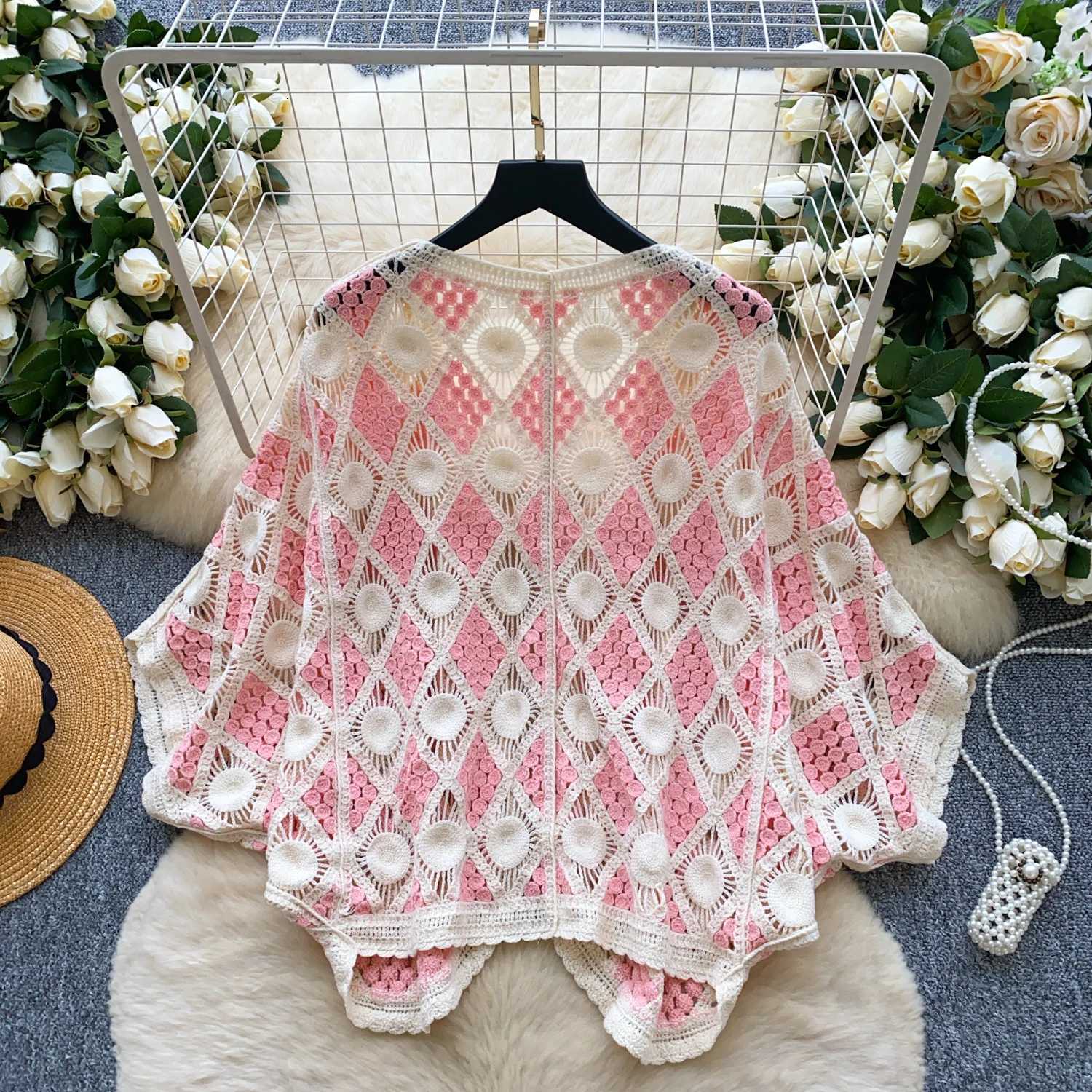 Chix Vintage Knit Svet Loose Elegant Fashion Sexy Cardigan Shirt High Street Summer Women Blouse Women X250724
