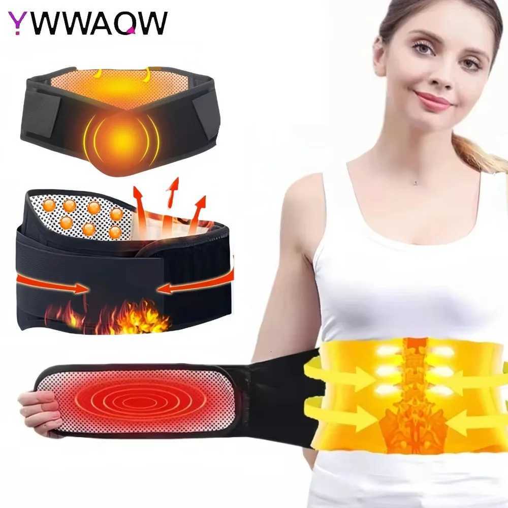 Tourmaline Self-Heating Magnetic Waist Belt Lumbar Support Back Waist Support Brace Double Banded Adjustable W250724