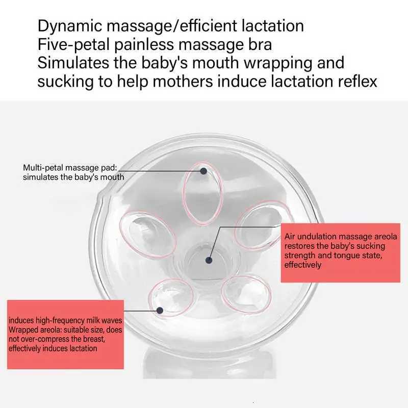 Electric Breast Pump Food-Grade Intelligent Breast Pump Milking Machine Multiple Modes Portable Breast Pumps for Women X250724