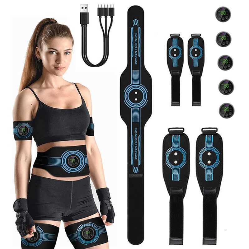Smart EMS Muscle Stimulator Abs Abdominal Toning Belt Muscle Toner Body Slimming Weight Loss Home Gym Fitness EquipmentW250724
