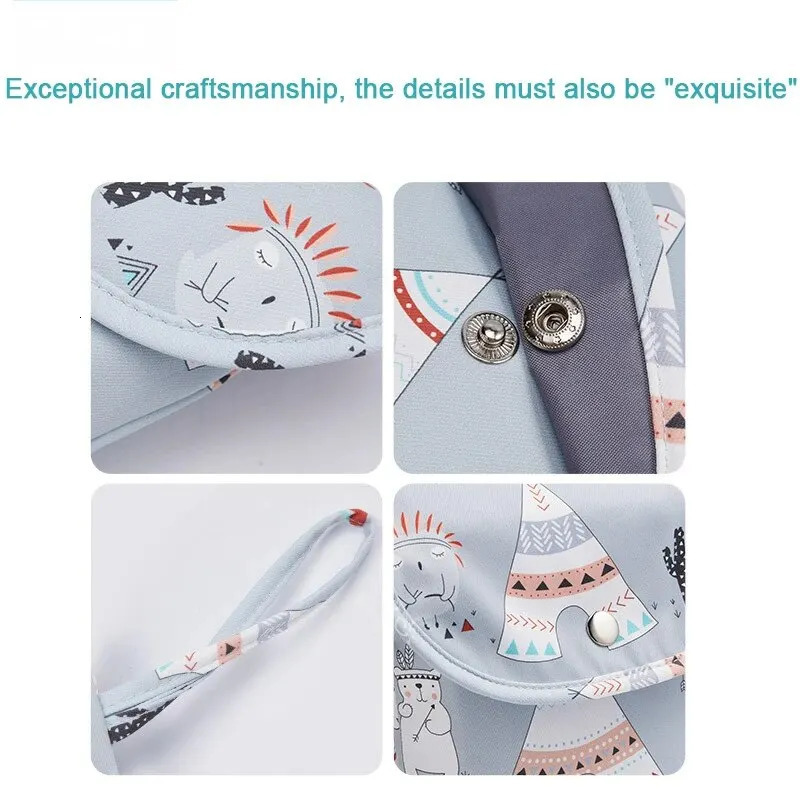 Baby Diaper Bag Waterproof Wet Dry Pack Mummy Storage Pouch Nappy Organizer Insert Tote Purse Travel Stroller Carry Bag 250724