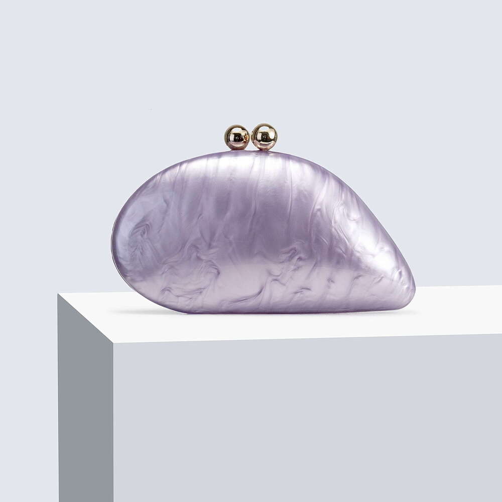 Designer Luxury Evening Diamond Women's New Acrylic Evening Shoulder Crossbody Wedding Party Clutch Chain Bag