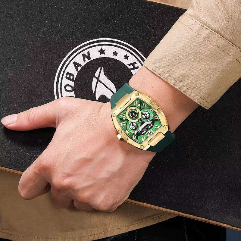 DHwatches MEGIR Men's Watch - Digital-Analog, Luminous, 30M Waterproof, Silicone Strap, Chronograph Sports Wristwatch