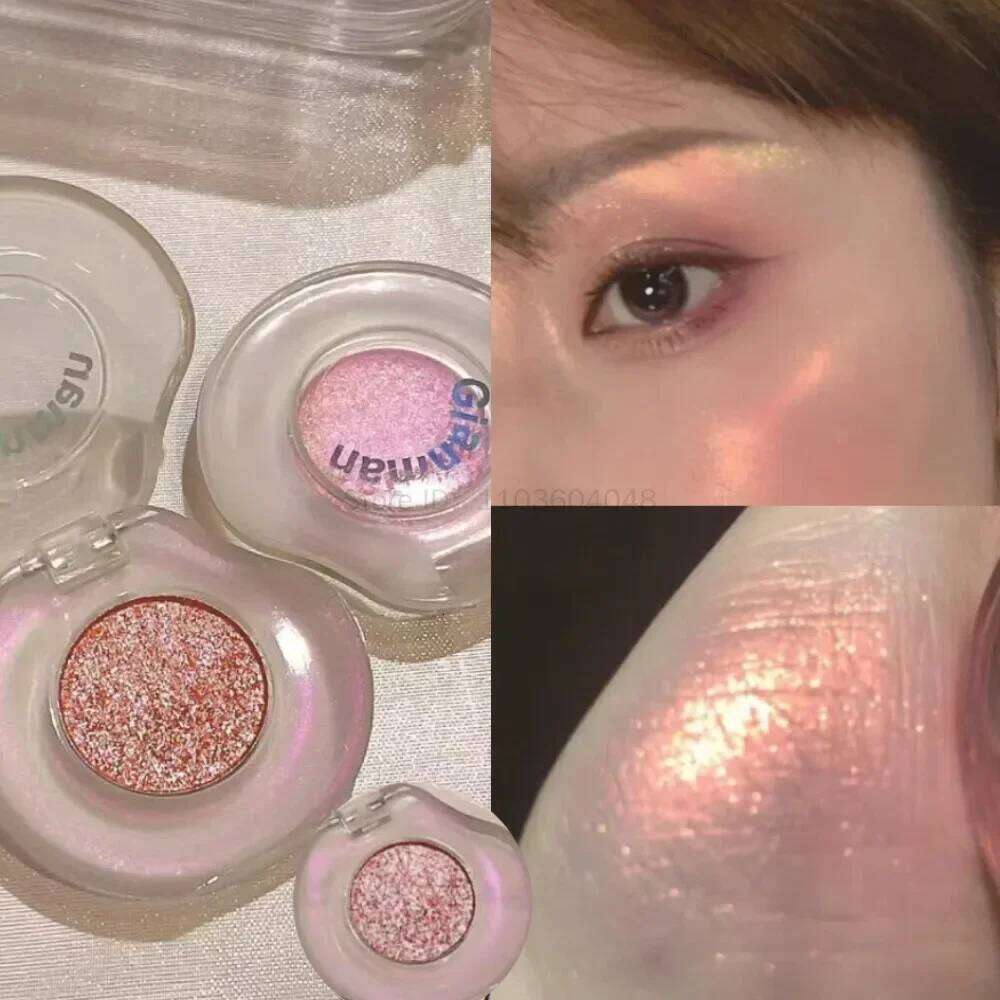 Dia Monochrome Highlighter Contouring Palette Fine Flash Brighten Eyeshadow Orange Sier Natural Eye Shadow Makeup Cosmetic X250723 X2