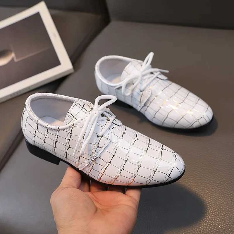 Boys Leather Shoes Kids Flats Casual Childrens Wedding Shoes for Toddlers Black Fashion Student Non-slip for School Performance XJ250724