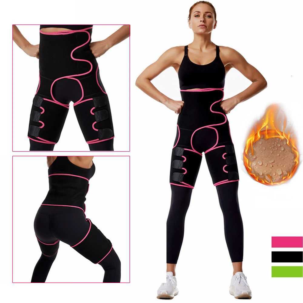3 in 1 Waist Thigh Trimmer Body Shaper Weight Loss Slimming Support Belt Hip Raise Corsets Workout Fitness W250724