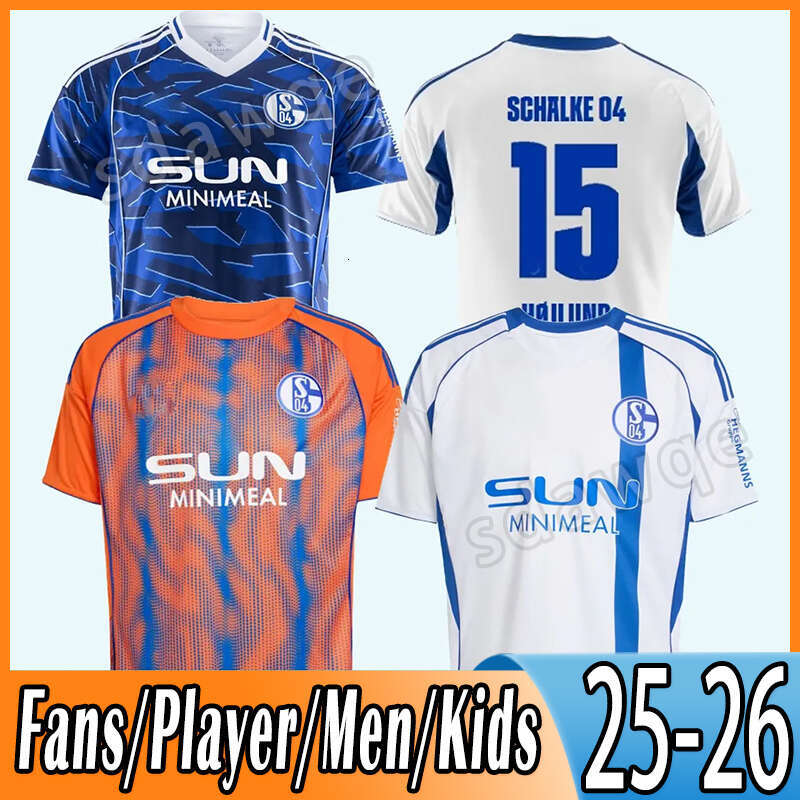 2025 2026 S-4XL Schalke 04 Mens Soccer Jerseys YOUNES SYLLA LASME KARAMAN HAHE REMMERT HOJLUND BAYINDIR KALAS Home Away Special Edition Football Shirt