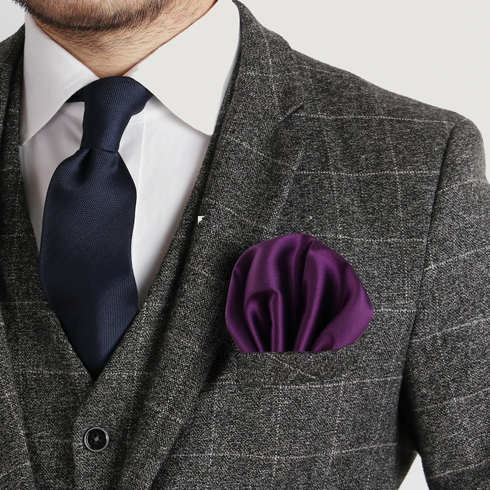 Tailor Smith 3pcs 30x30cm Solid Colors Hankerchief Pocket Squares 31 Mens Soft Hankies Chest Towel 250704