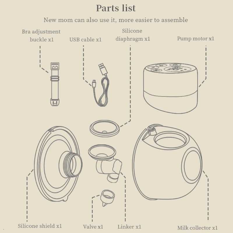 Electric Breast Pump Silent Wearable Automatic Milker USB Rechargeable Hands-Free Portable Milk Extractor Baby Breastfeeding Accessories X250724