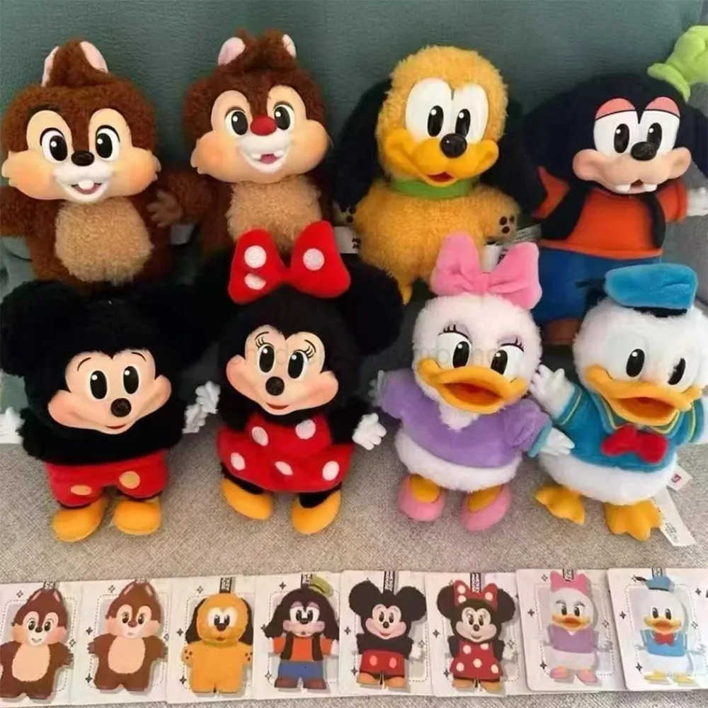 Disney Mickey Family Cute Together Keychain Series Blind Box Vinyl Doll Anime Figure Decoration Collection Kid Gift W250724