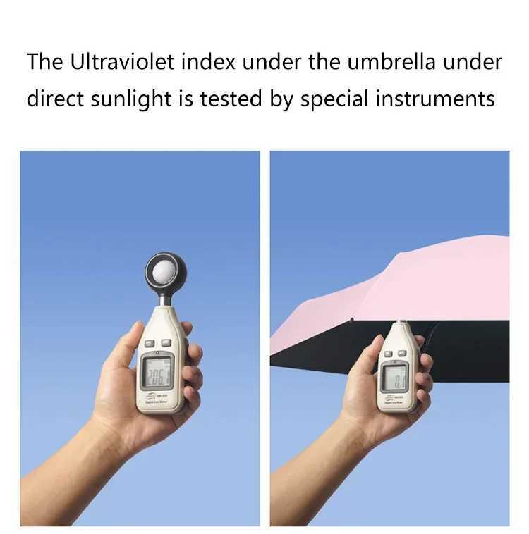 8N Outdoor Mini Sun Umbrella UV Protection Ultralight Folding Five-fold Umbrella Sunshade Umbrella R250724