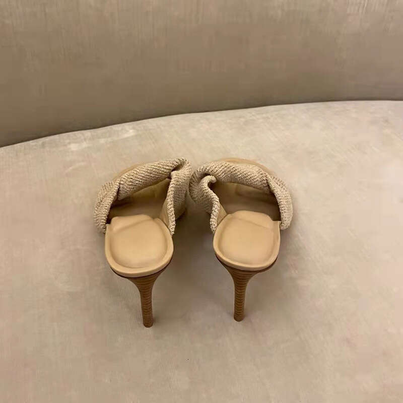 Heel Sandals Sandals Shoes Women Heels Spring Summer New Fashion High Sandals For Women With Bowknot Sexy Thin Heel Outdoor Wear Slippers F