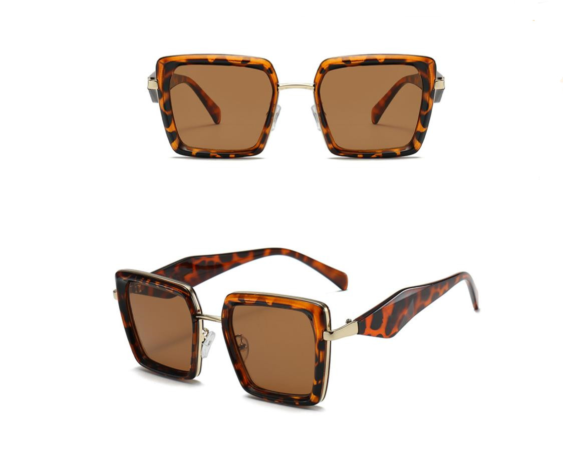 Designer Sunglasses For Women Men Oversize Frame Sunglasses Luxury Polarized Lens Goggle Pilot PC Frame Oversized UV400 Eyewear Luxury Style Sunglasse