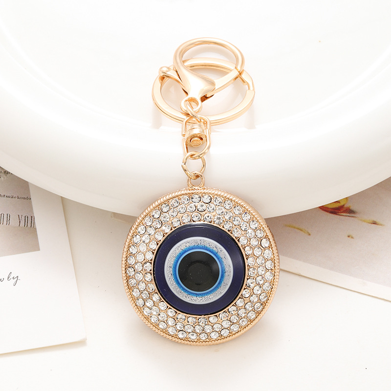 Metallic Blue-Eyed Talisman Tassel: Unique Wholesaler Quality Keyring Decorations