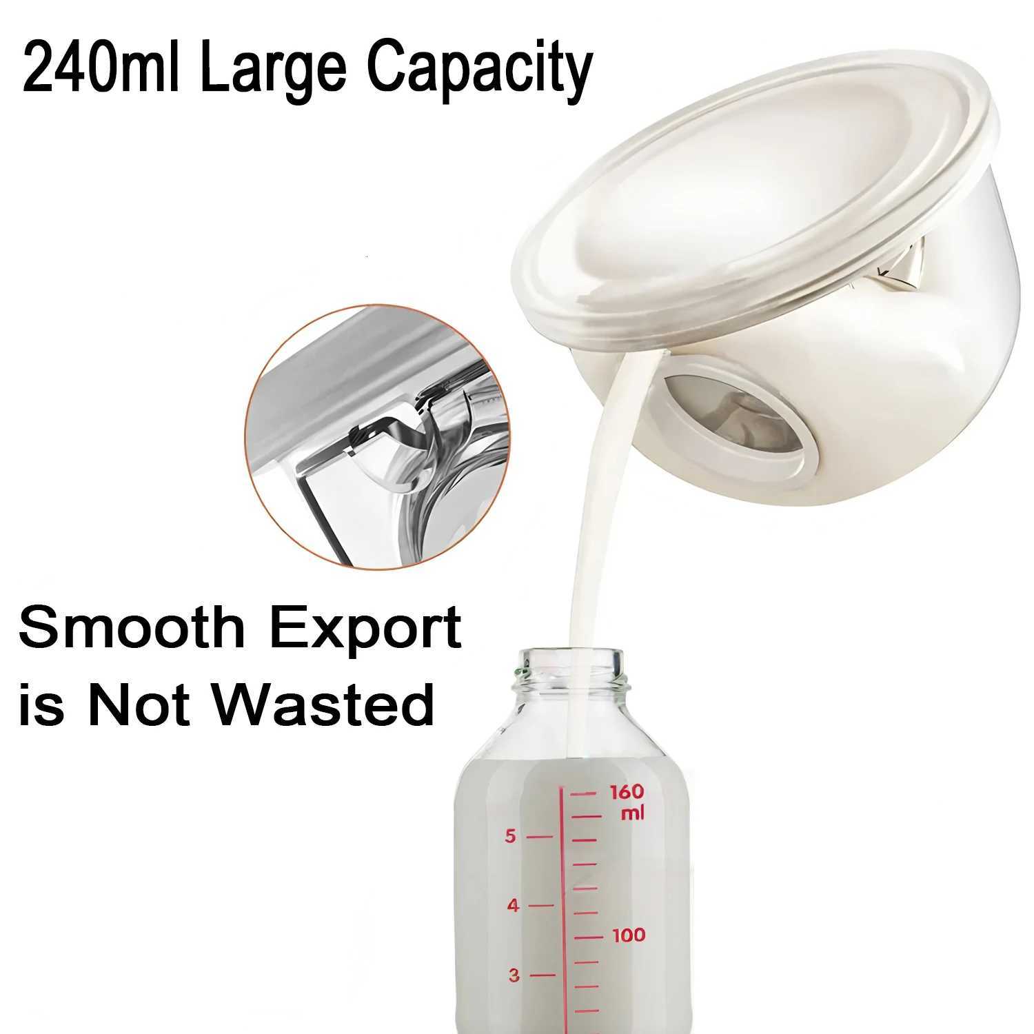 Wearable Electric Breast Pump - Painless Fully Automatic Hands-Free Milk Collector Comfortable Breastfeeding Assistant X2507241