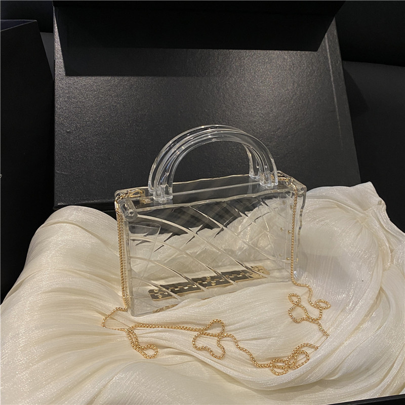 Designer Bag Women's Bag 2025 New Fashionable Transparent Handbag Luxury Bag Chain Shoulder Crossbody Bag