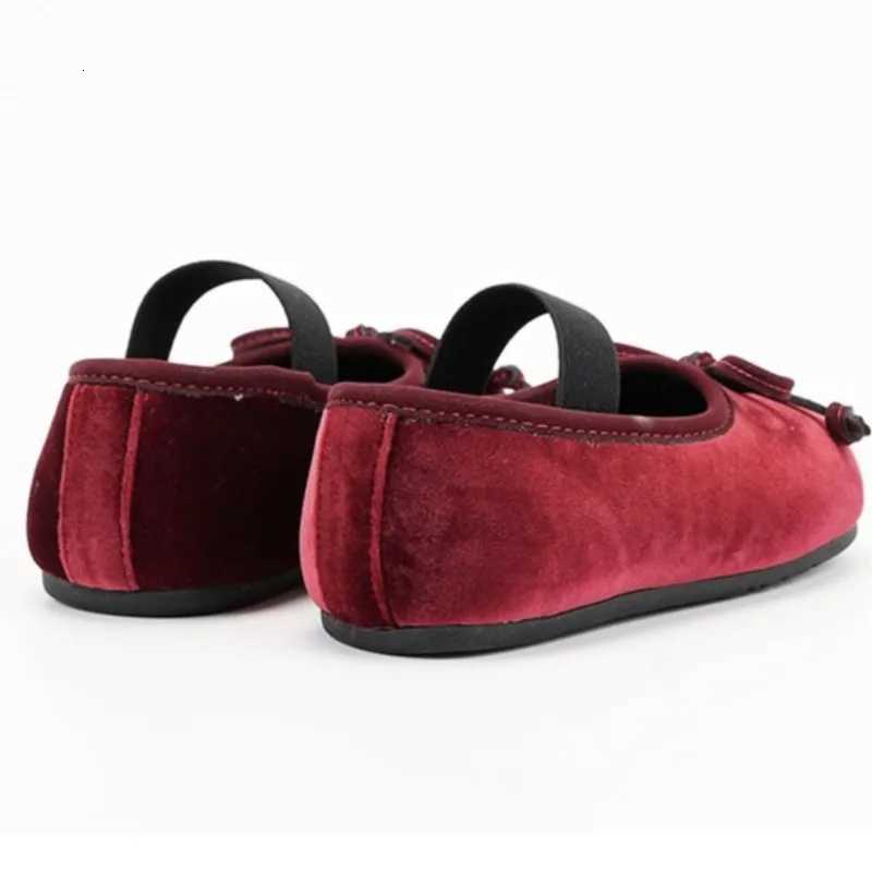 Fashion Baby Girl Princess Band Velvet Shoes Infant Toddler Child Flat Bow Shoes Soft Bottom Spring Autumn Summer Christmas XJ250724