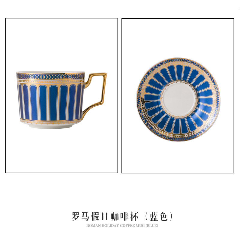 European Gold Frame Coffee Mug Bone China Tea Set Exquisite Coffee Mug Birthday Gift Afternoon Flower Tea Cup Home Decor 250222