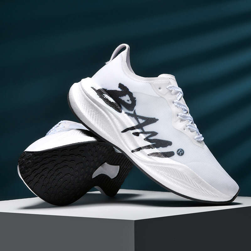 Really Explosive Carbon Plate Racing Men's Fashionable Pink Jacquard Ultra-light Marathon Running Shoes Women