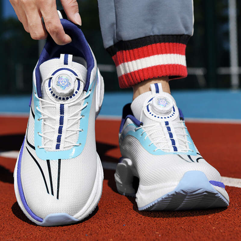 Jueying 3 Carbon Plate Running for Men and Women Sports Students Speed Training Rotating Button Ultra-light Jogging Shoes Size 30-44