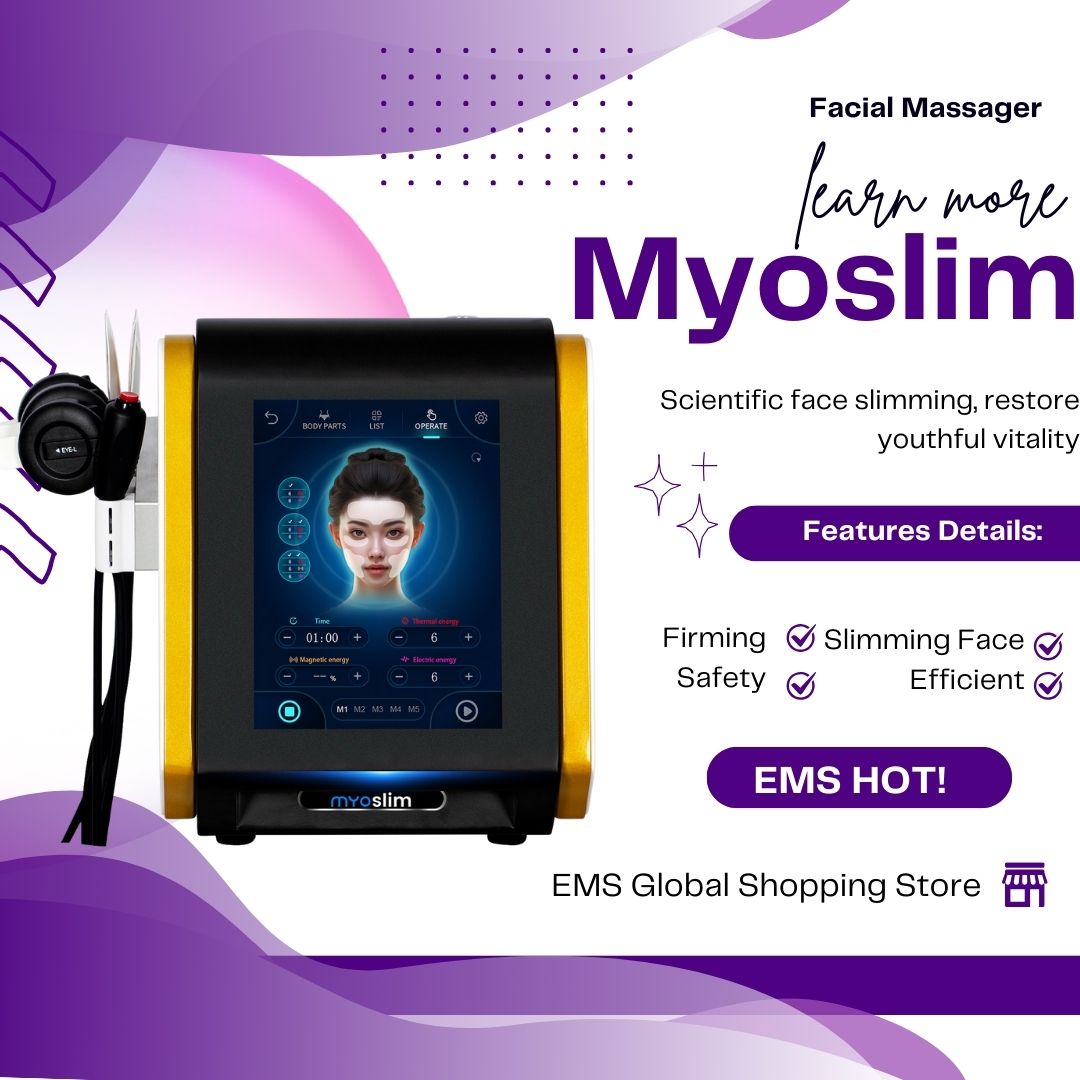Professional Myoslim Machine Slim Face Lift Facial Skin Tighten lifting Machine Electromagnetic Wrinkle Reduction Female