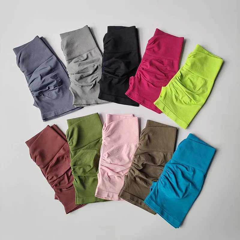 Womens High Waist Sports Shorts Slimming Peach Hip Lifting Running Cycling Gym Tight Three Point Speed Drying Short Pants XJ250724