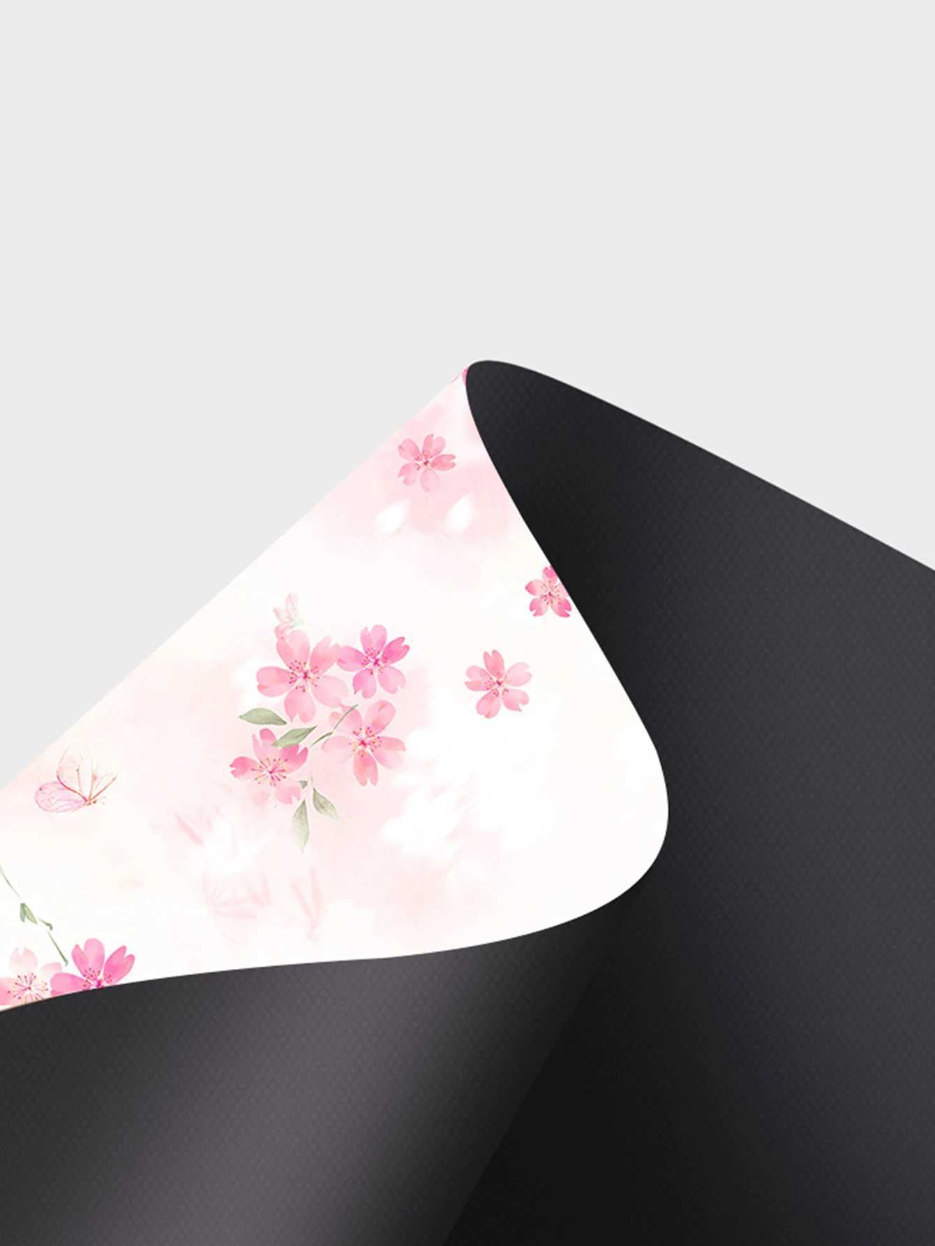 Falling Cherry Blossoms Colorful Printed Pattern Umbrella Fully Automatic Umbrella Waterproof Sunscreen UV Protection Portable R250724