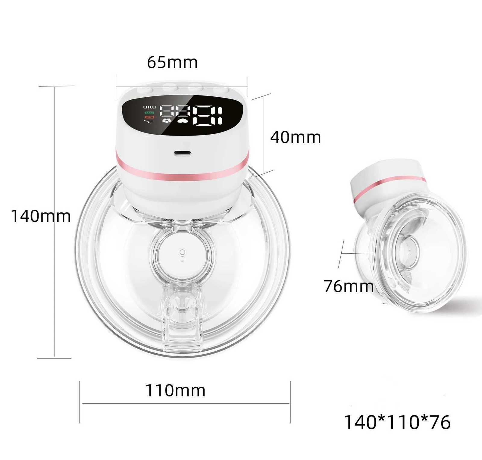Invisible Electric Breast Pump Portable 5 Modes 15 Gears Machine Handsfree BPA Free For Breastmilk Collector For Breastfeeding X250724