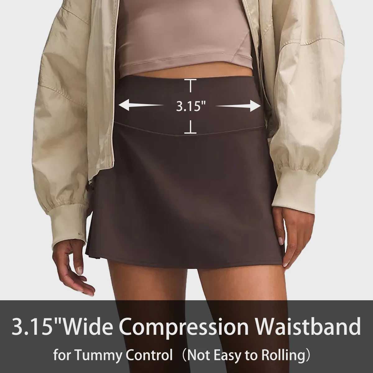 1 Women Tennis Skirt with Pockets Crossover High Waisted Athletic Golf Skorts Running Workout Skirts 2 in 1 Short Skirt XJ250724