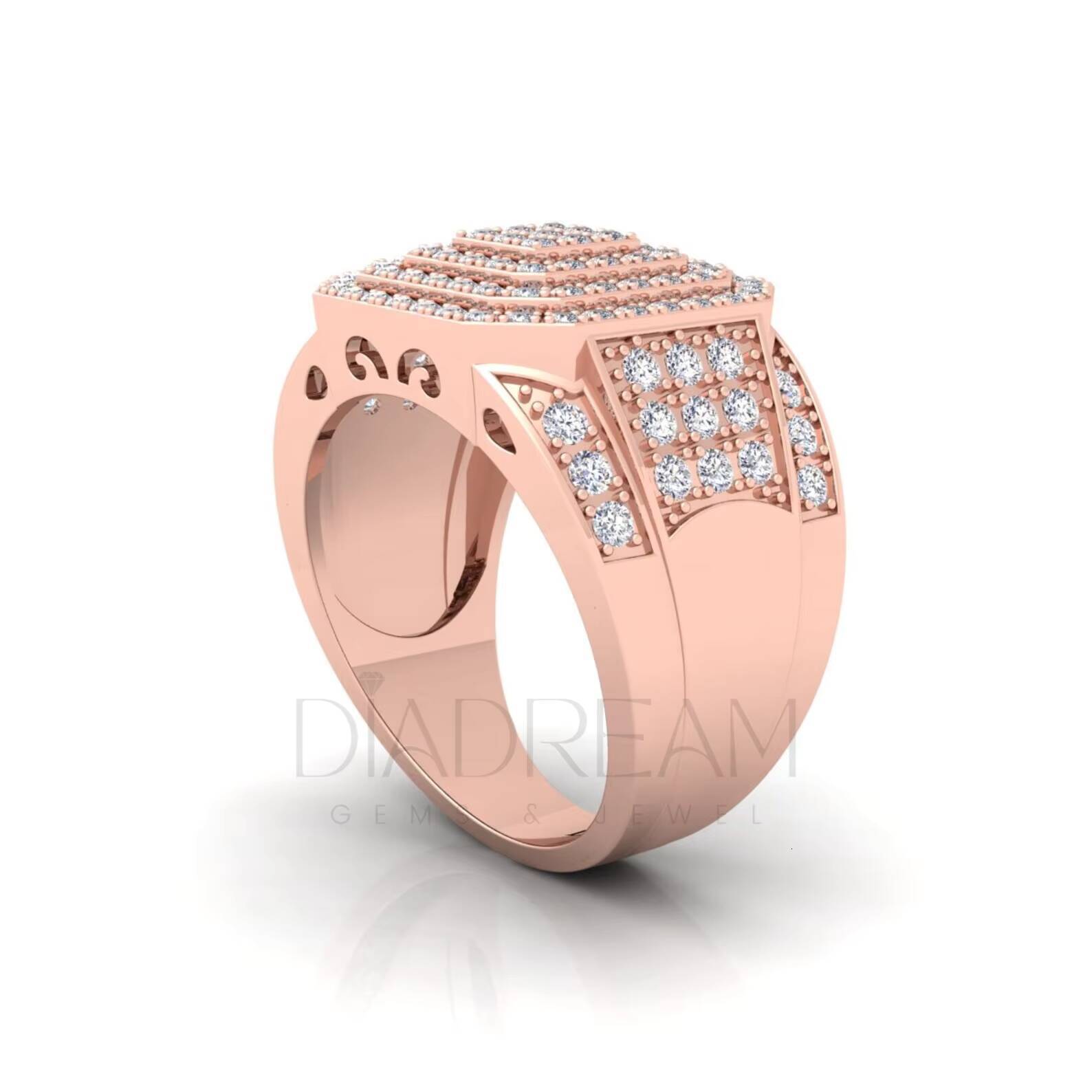 Hip Hop Jewelry Luxury Designer Hip Hop Rings 925 Sterling Silver Moissanite with Enhanced VVS Clarity Trendy Wedding Occasion