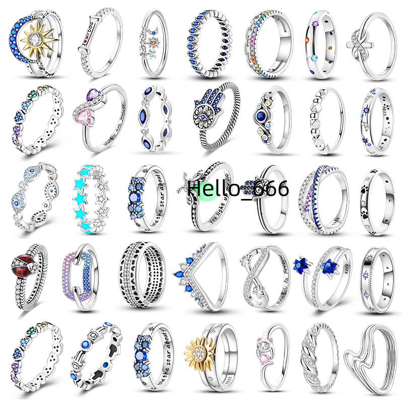 MULA Factory DIY 925 Sterling Silver Design Fine Rings Jewelry Colorful Engagement Party Ring with Zircon Gift Moissanite Ring