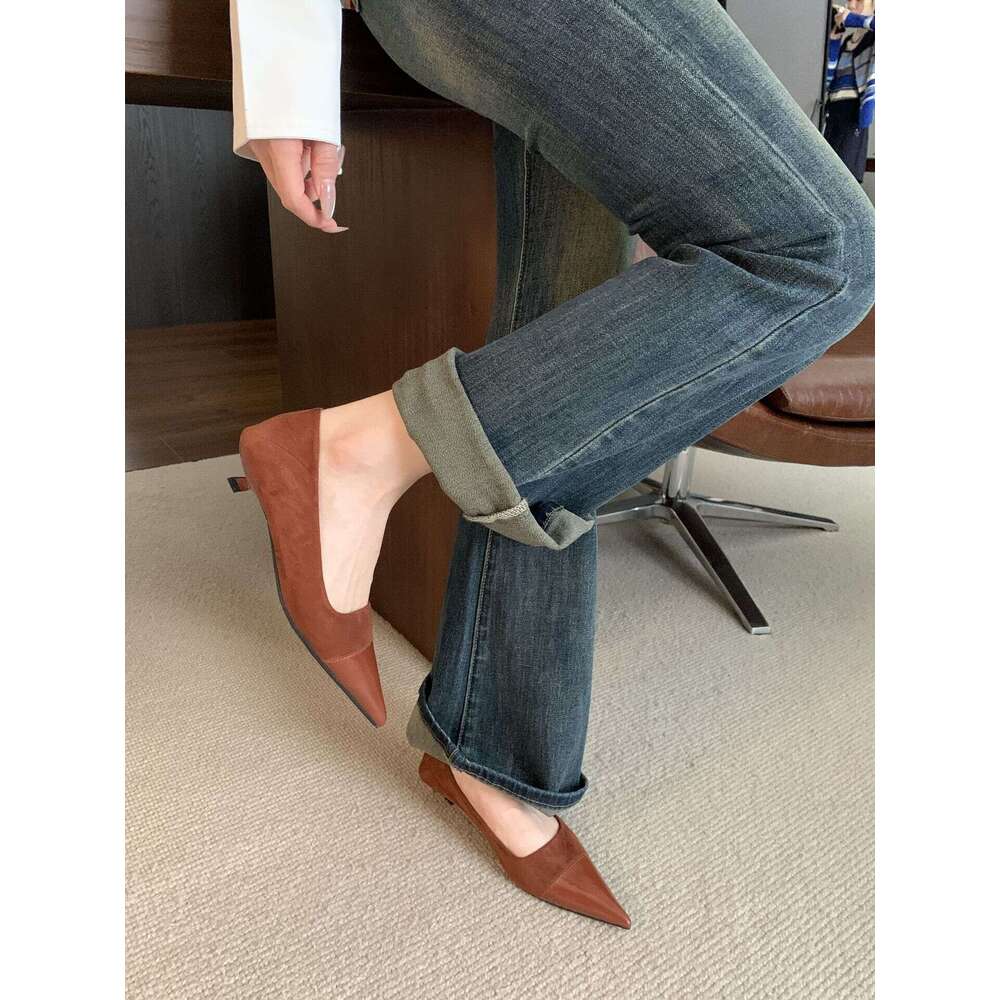 French Style Pointed Toe Single Solid Color High Heels, Elegant Thin Heels Women, Versatile Professional Work Shoes for Women