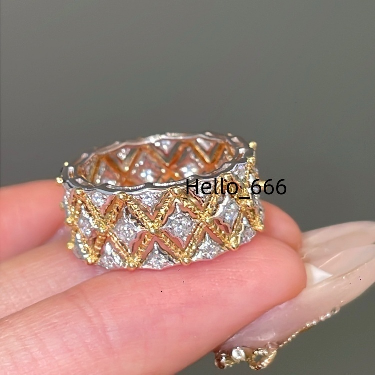 Vintage Design S925 Silver High Fashion Womens Ring European Style with Mossan Diamond Beautiful Moissanite Rings