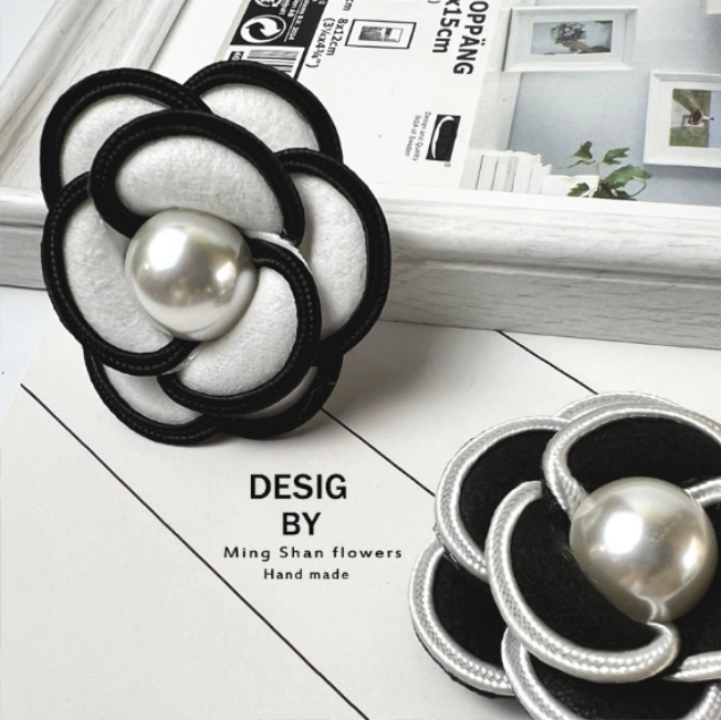 Pearl flower French semi-finished skirts headwear hair accessories brooches suit clothing accessories