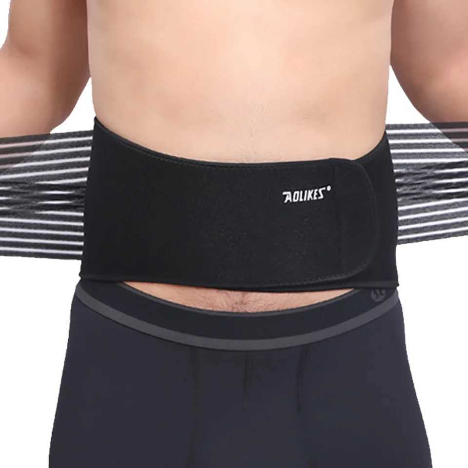 Aolikes Adjustable Back Lumbar Support Belt Breathable Waist Brace Strap for Lower Back Pain Relief Scoliosis Herniated Disc W250724