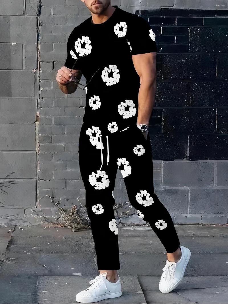 Men's Tracksuits A 3D Printed Casual Fashionable Breathable And Lightweight Outdoor Suit For The Summer Of 2025