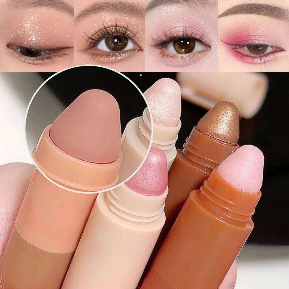 5-in-1 lti-pose Eyeshadow Stick Shimmery Glitter High-Shine Coral Brown Easy to Use Smooth Lip & Highlighter Pen Makeup X250723 X2507