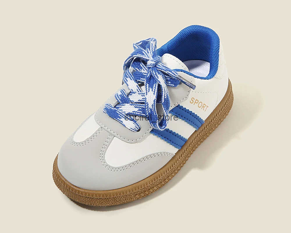 PU Leather Sneakers For Children Waterproof Trend Fashion Childrens Tennis Shoes Anti-slippery Sport Shoes For Kids Q0724